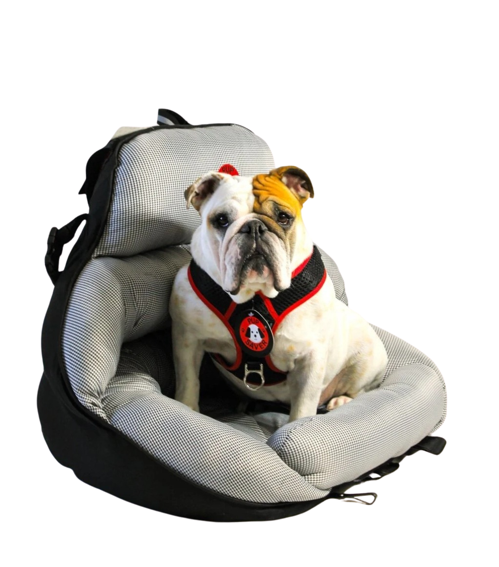 PupSaver 45 B/W Houndstooth (Best For Dogs 35-45 lbs)