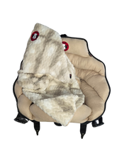 NEW! PupSaver Reversible Whole Seat Cover Tan/ Minky Cable