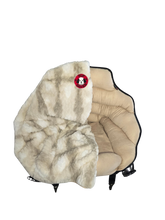 NEW! PupSaver Reversible Whole Seat Cover Tan/ Minky Cable