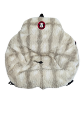 NEW! PupSaver Reversible Whole Seat Cover Tan/ Minky Cable