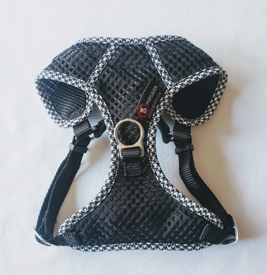 PupSaver Compatible Harnesses - Black & White Houndstooth