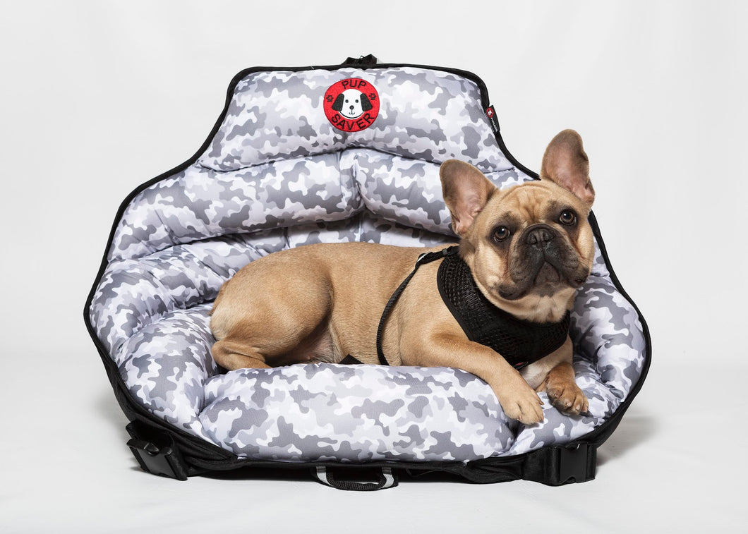 Petite PupSaver Grey Camo (Best For Dogs Up To 10 LBS)